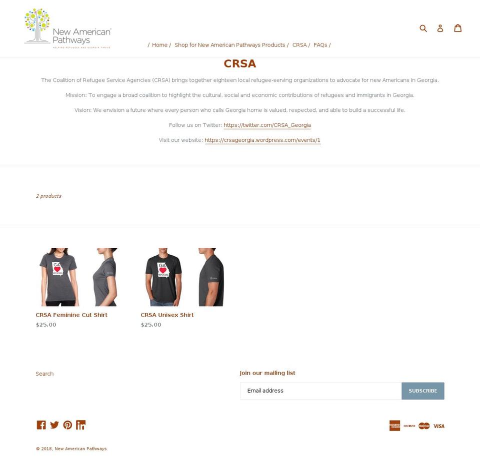 galovesrefugees.org shopify website screenshot