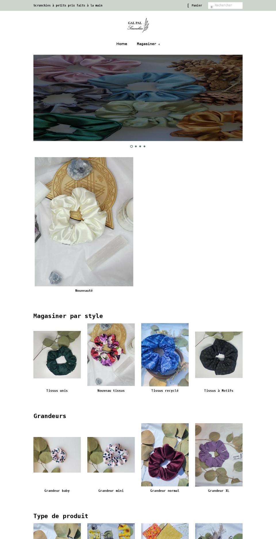 galpalscrunchies.com shopify website screenshot