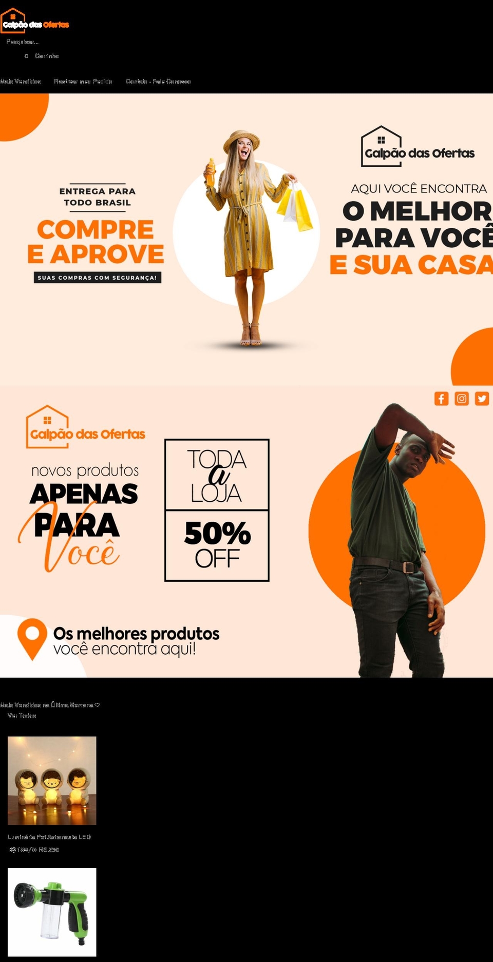 Galpão das Ofertas Shopify theme site example galpaodasofertas.com