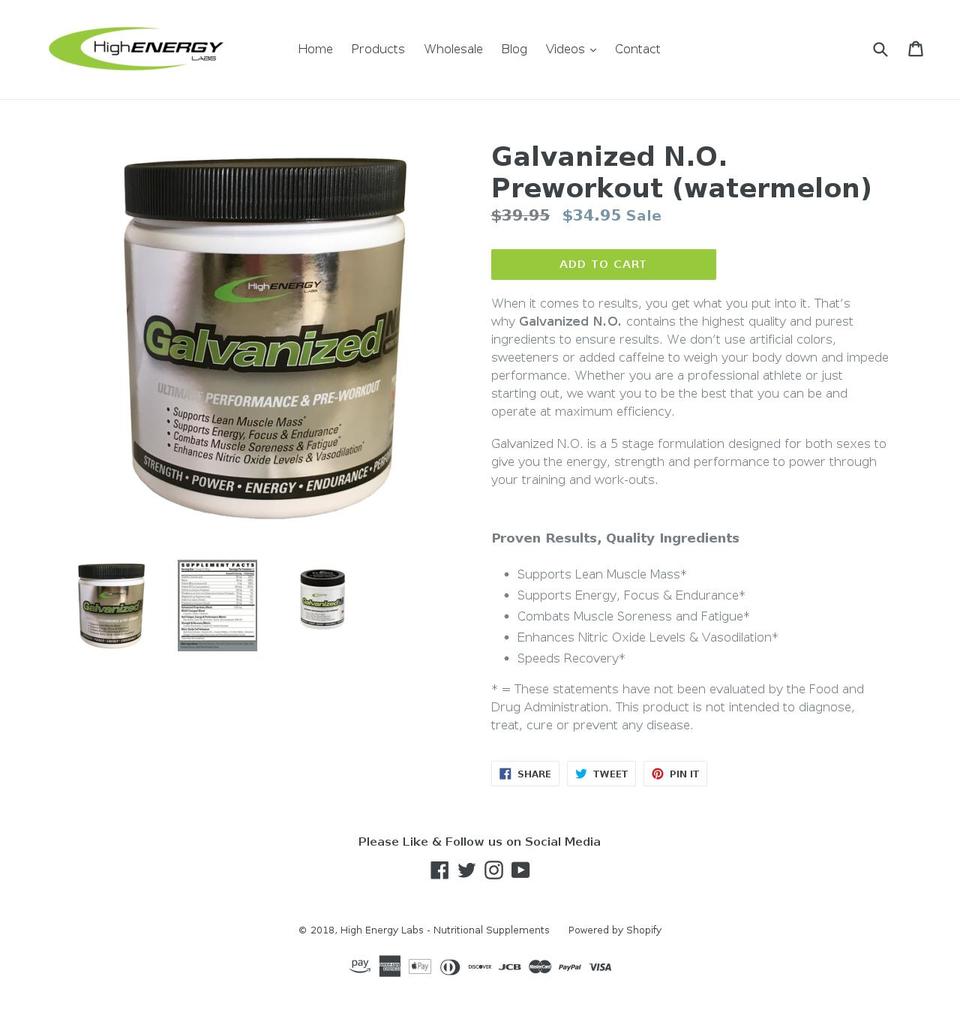 galvanizedno.com — Shopify storefront screenshot