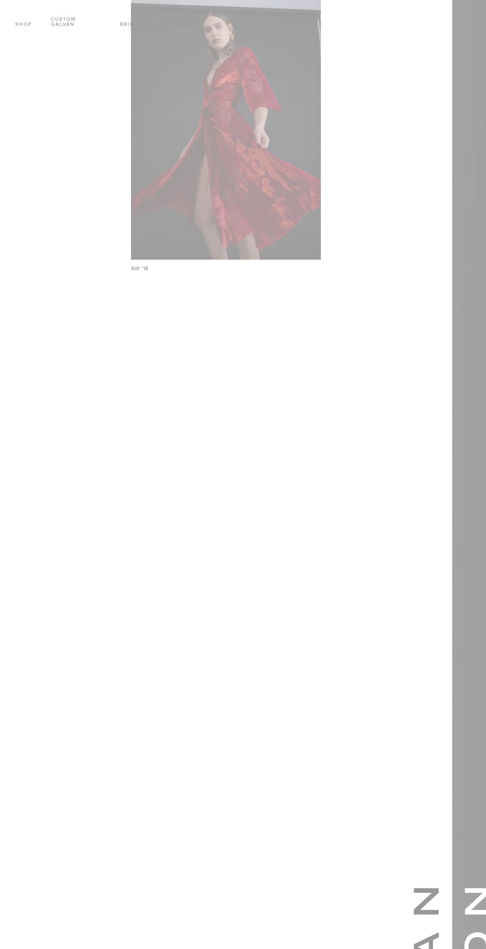 galvanlondon.com — Shopify storefront screenshot