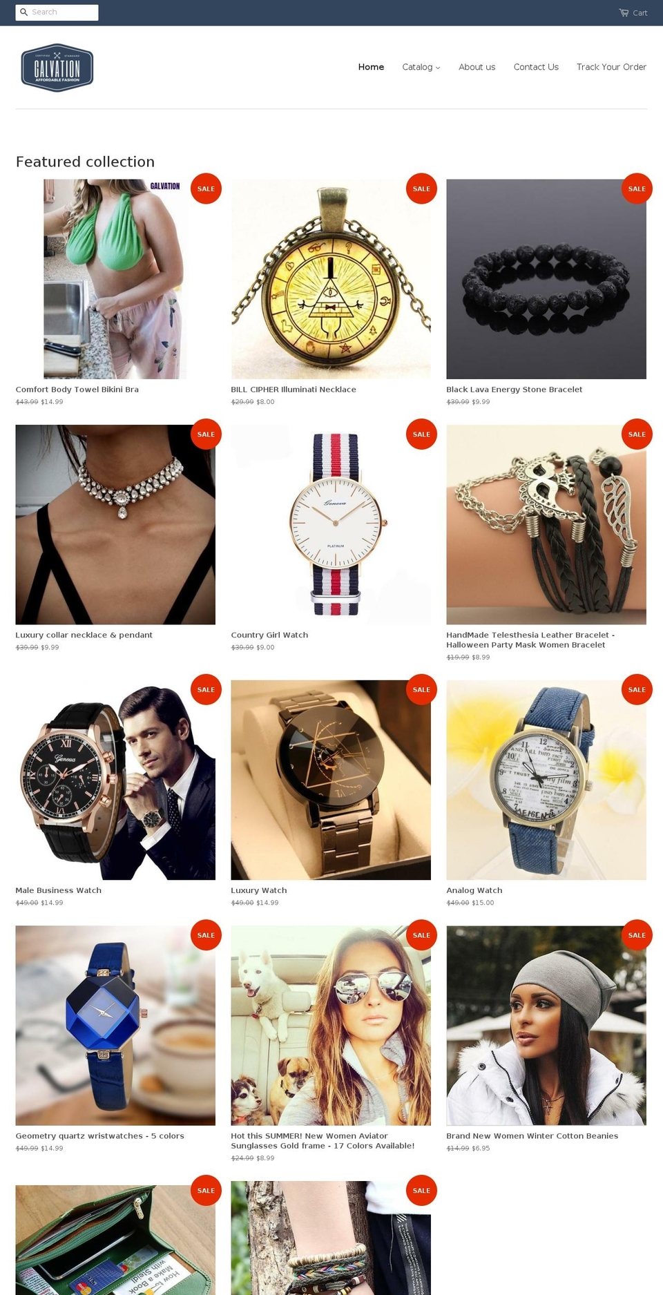 galvation.com — Shopify storefront screenshot