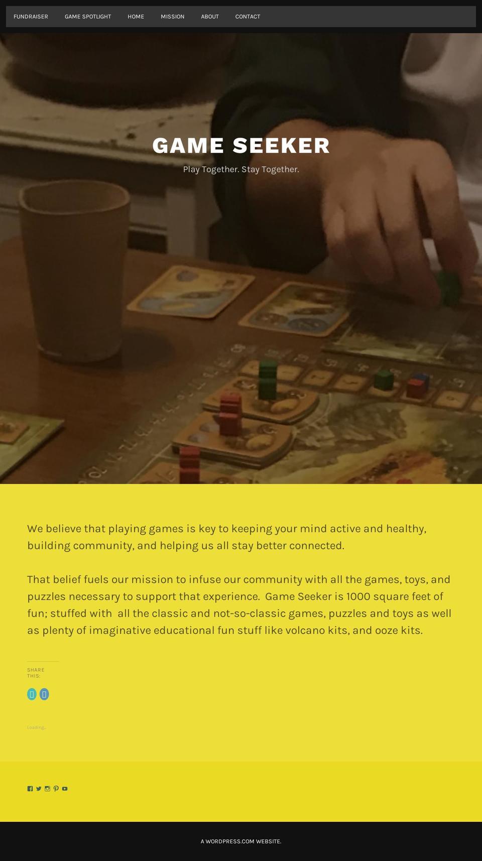game-seeker.com shopify website screenshot