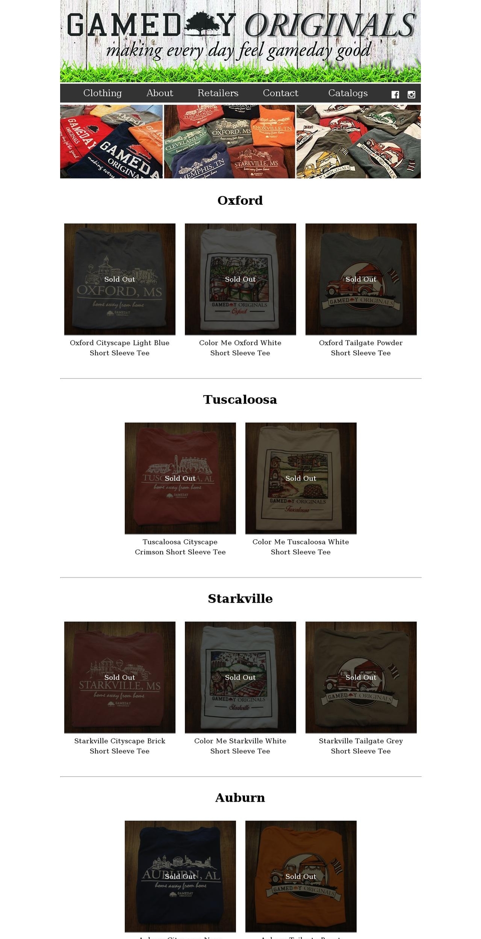 gamedayoriginal.com shopify website screenshot