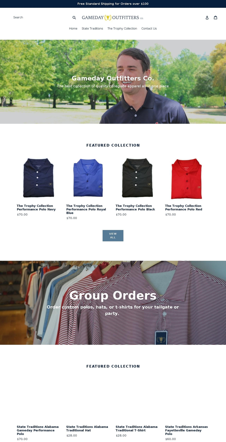 gamedaypolos.com — Shopify storefront screenshot