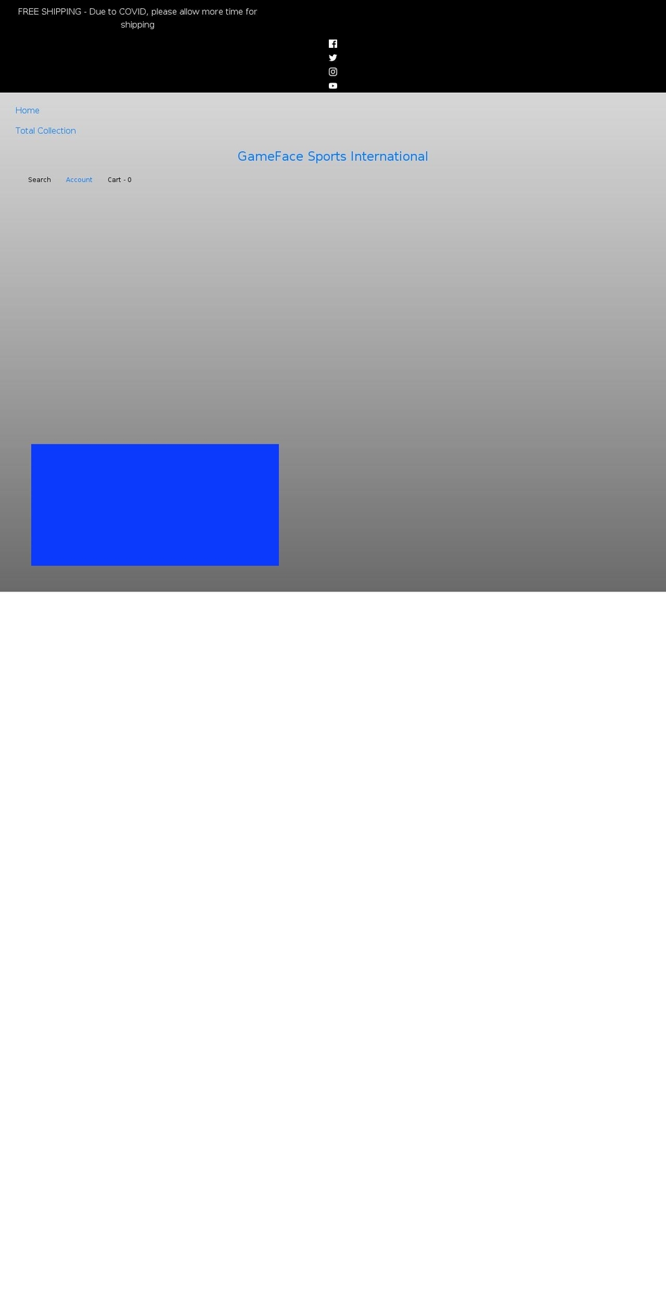 gamefaceusa.com shopify website screenshot