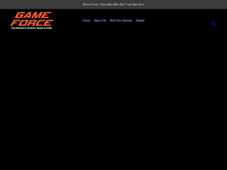 gameforce.games shopify website screenshot