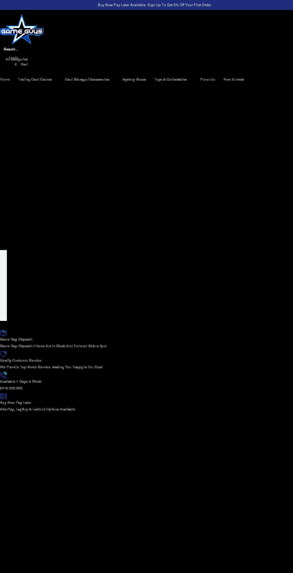 gameguys.com.au shopify website screenshot