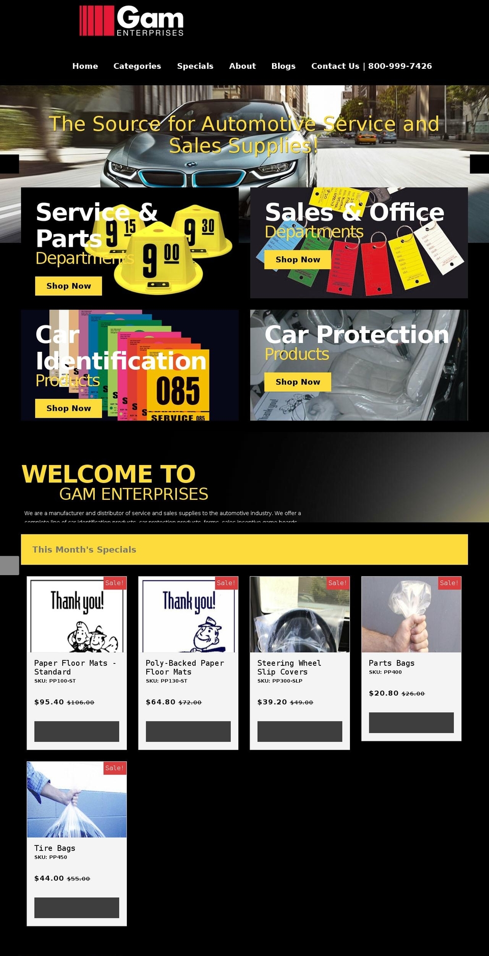 gamenterprises.com shopify website screenshot