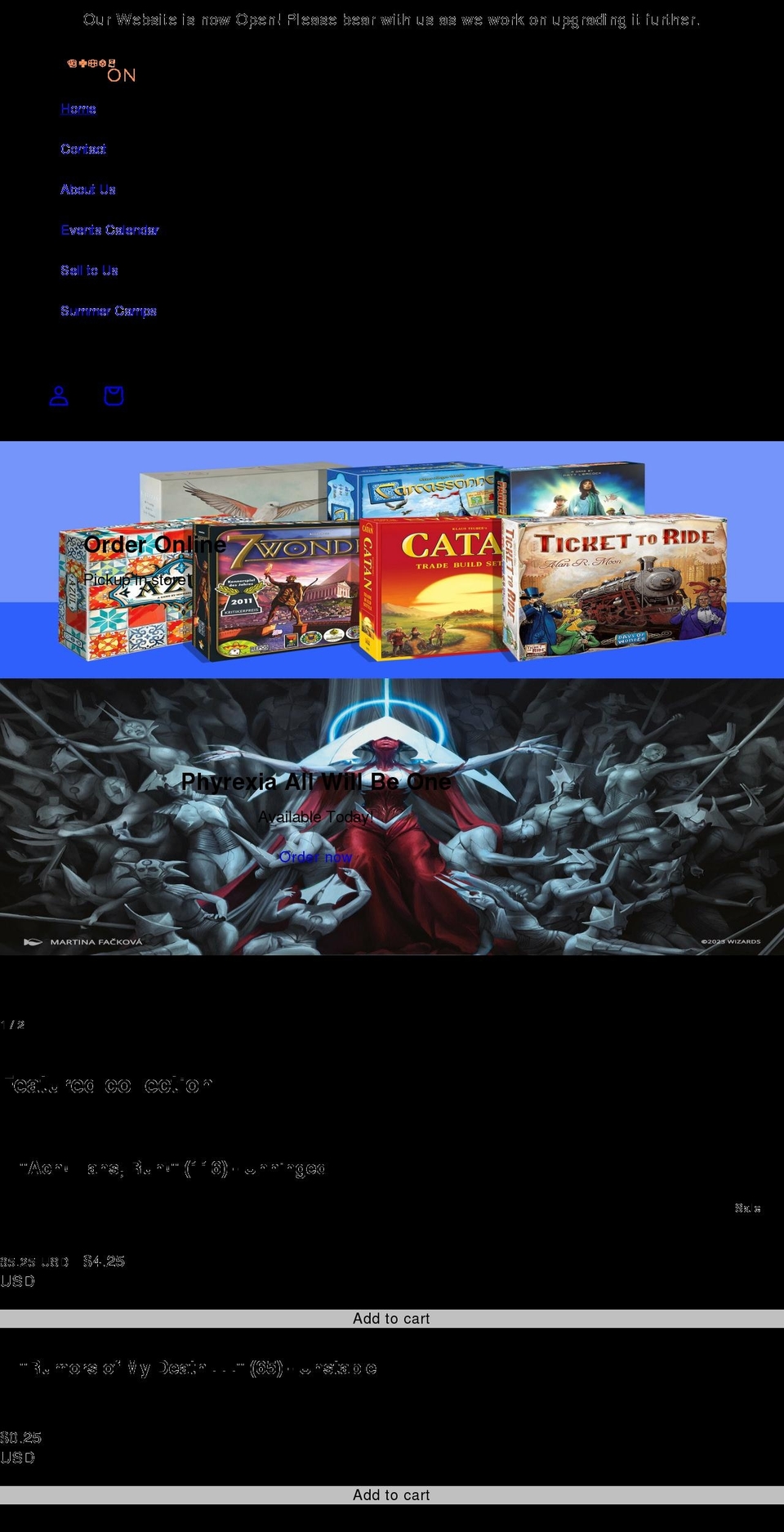 gameonarizona.com shopify website screenshot