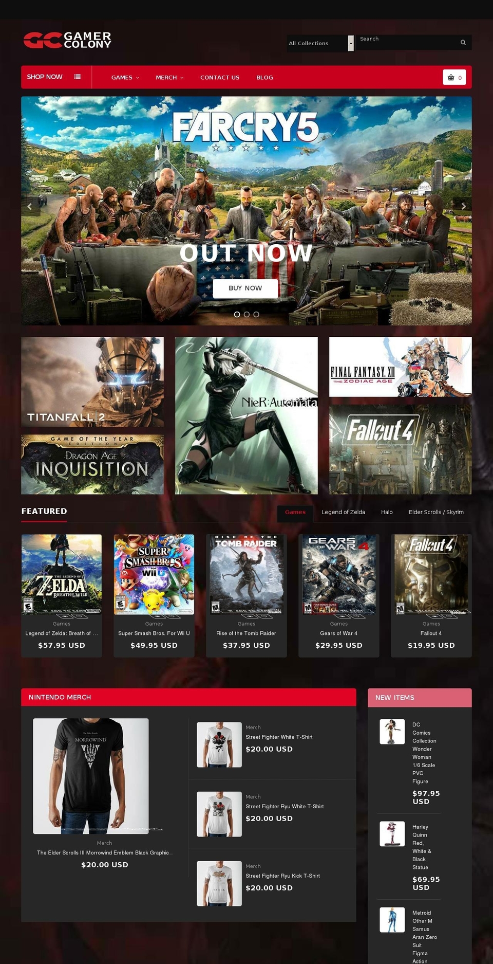 gamercolony.com — Shopify storefront screenshot
