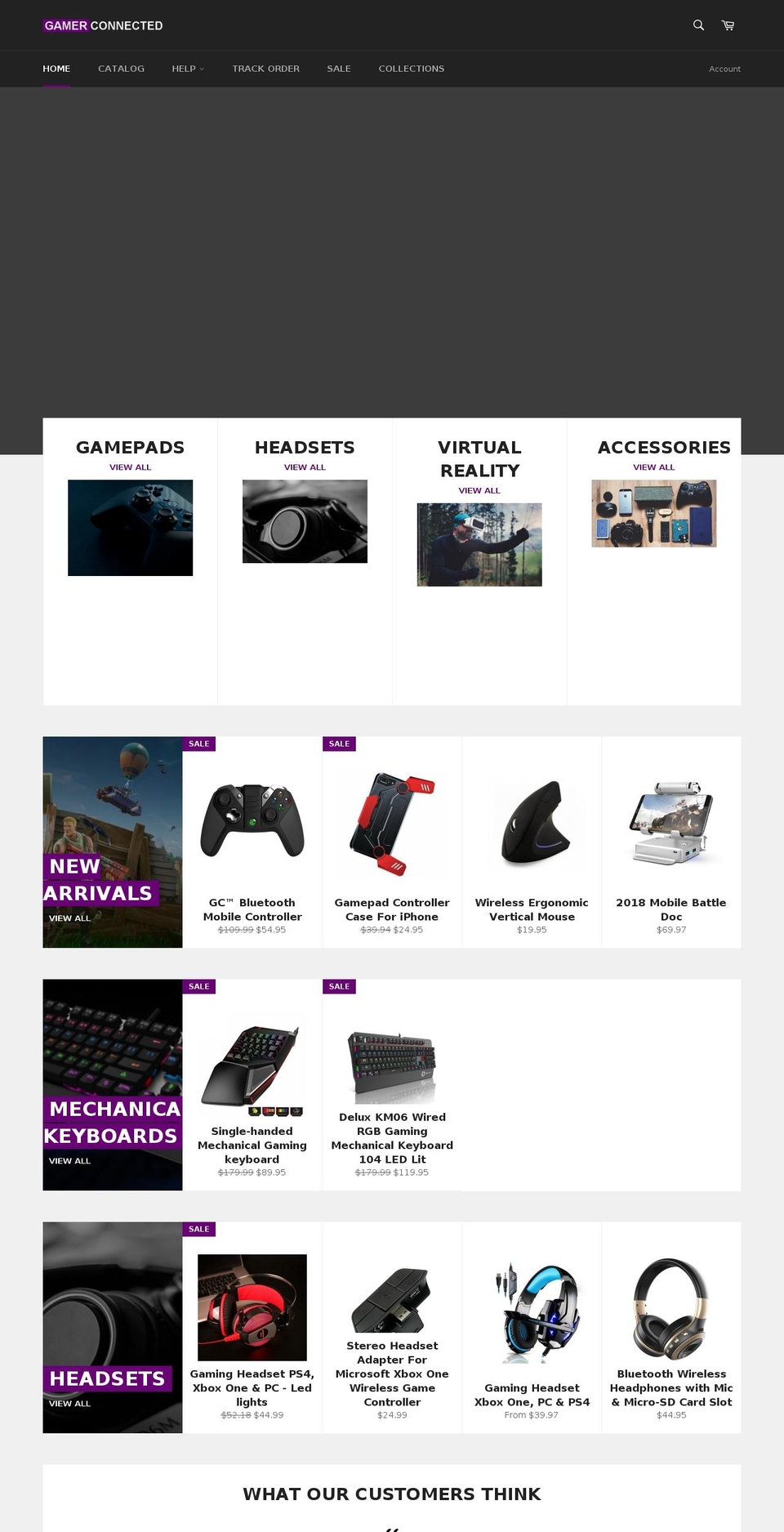 gamerconnected.com — Shopify storefront screenshot
