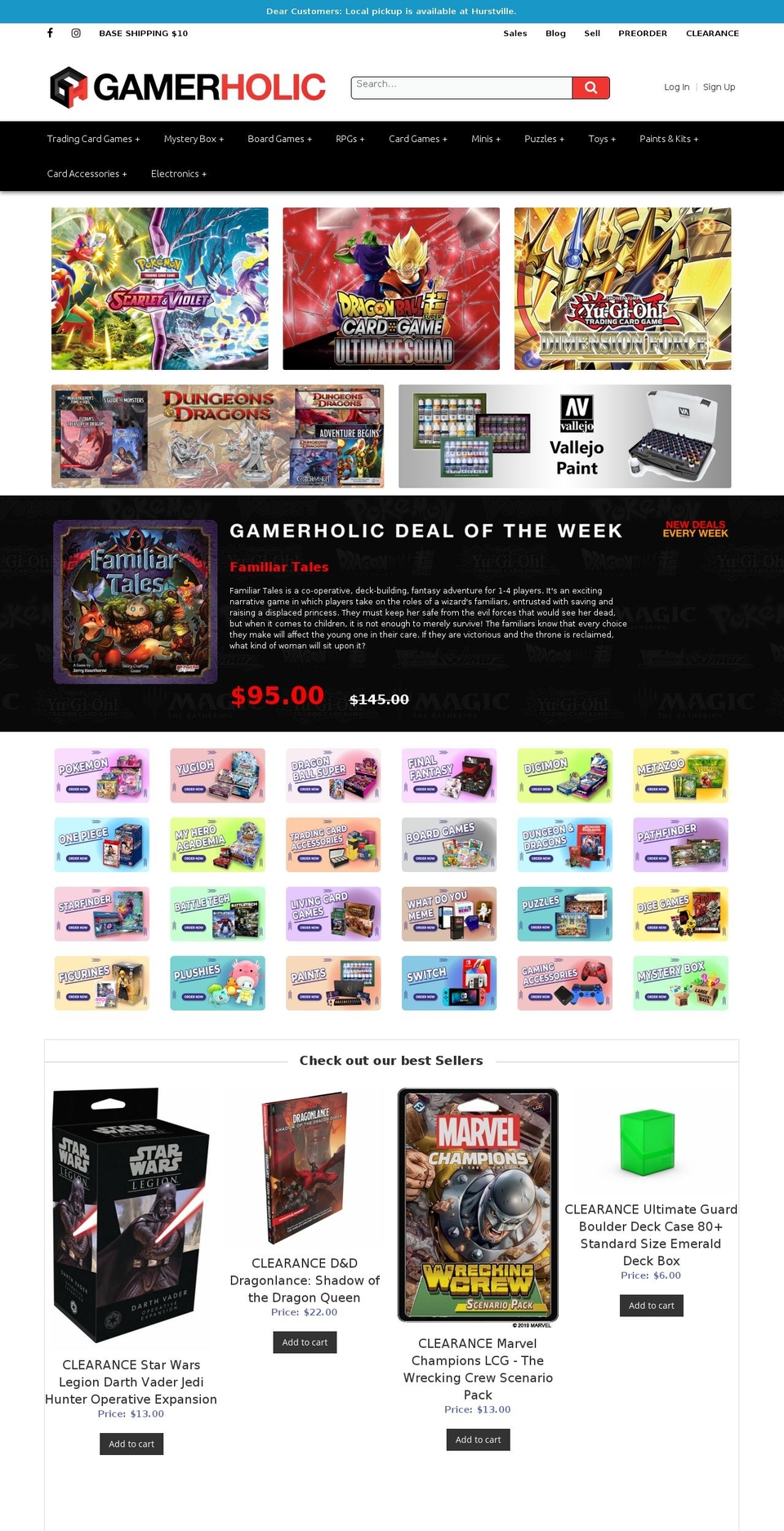 gamerholic.com.au shopify website screenshot