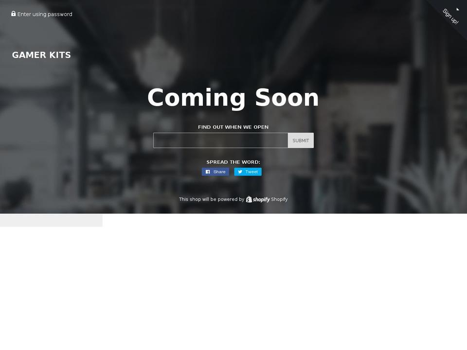 gamerkits.com shopify website screenshot