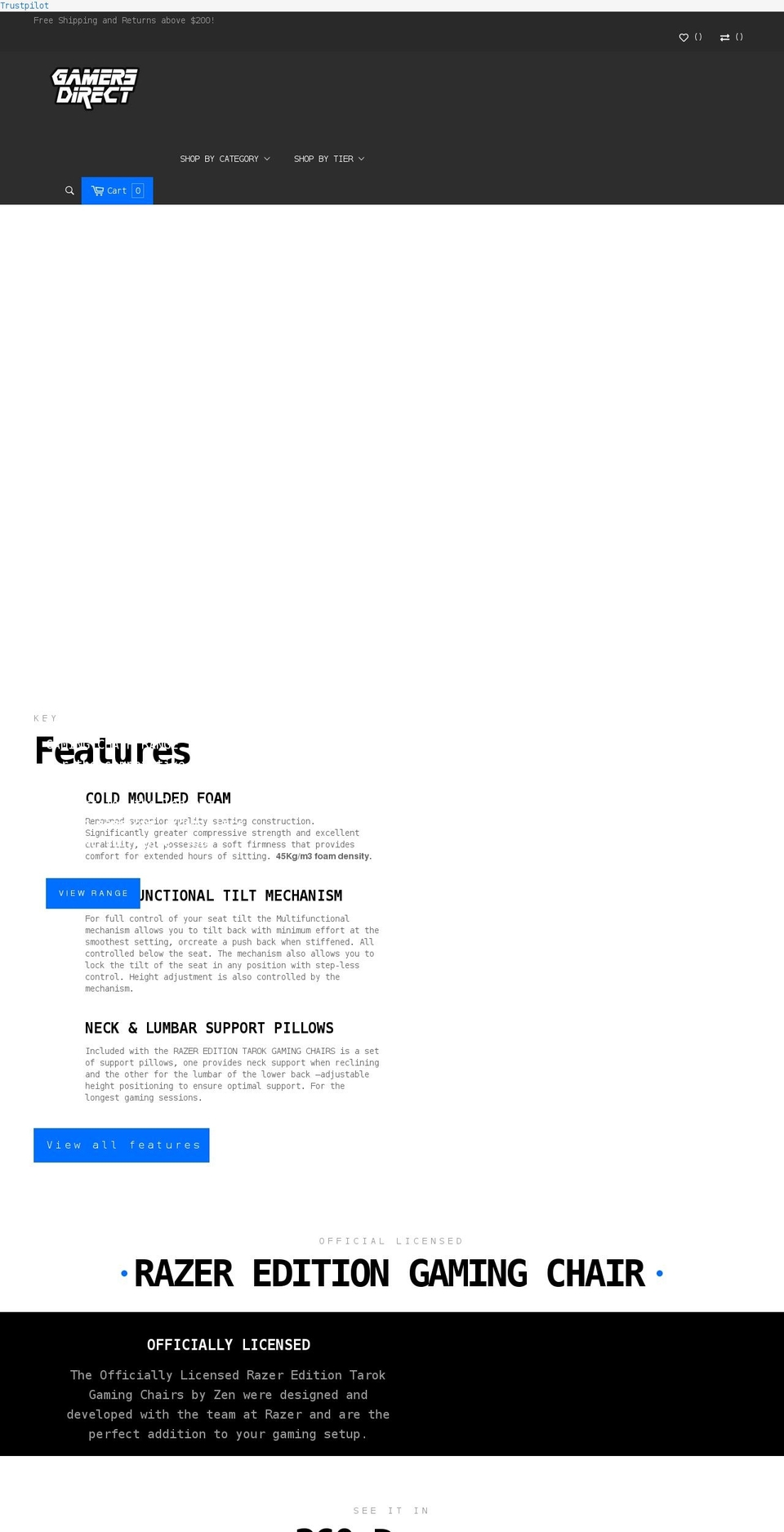 gamersdirect.com.au shopify website screenshot