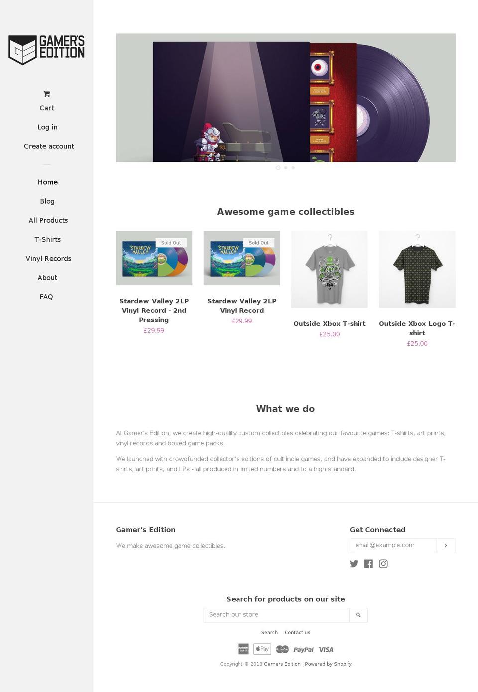 gamersedition.com shopify website screenshot