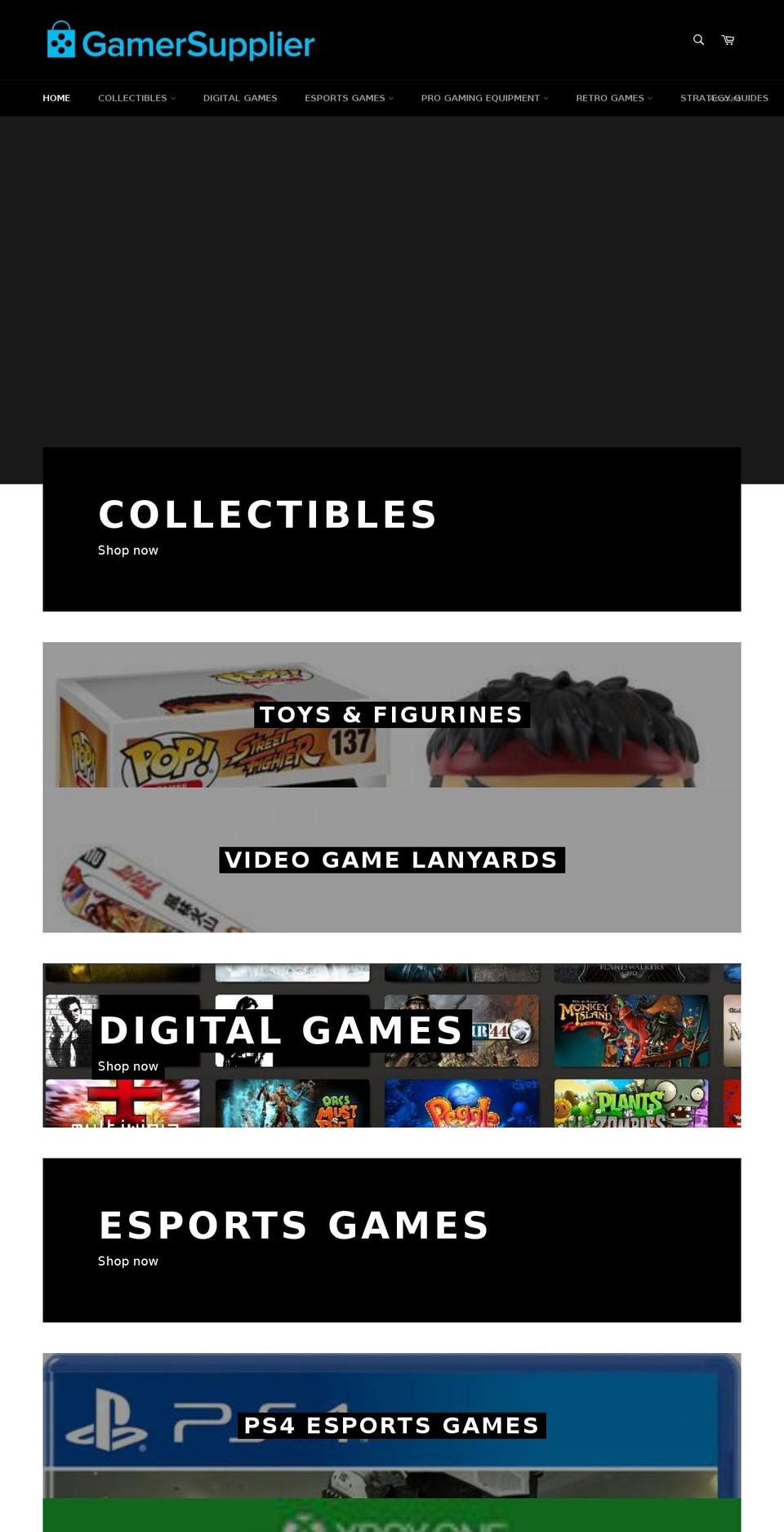 gamersupplier.com shopify website screenshot