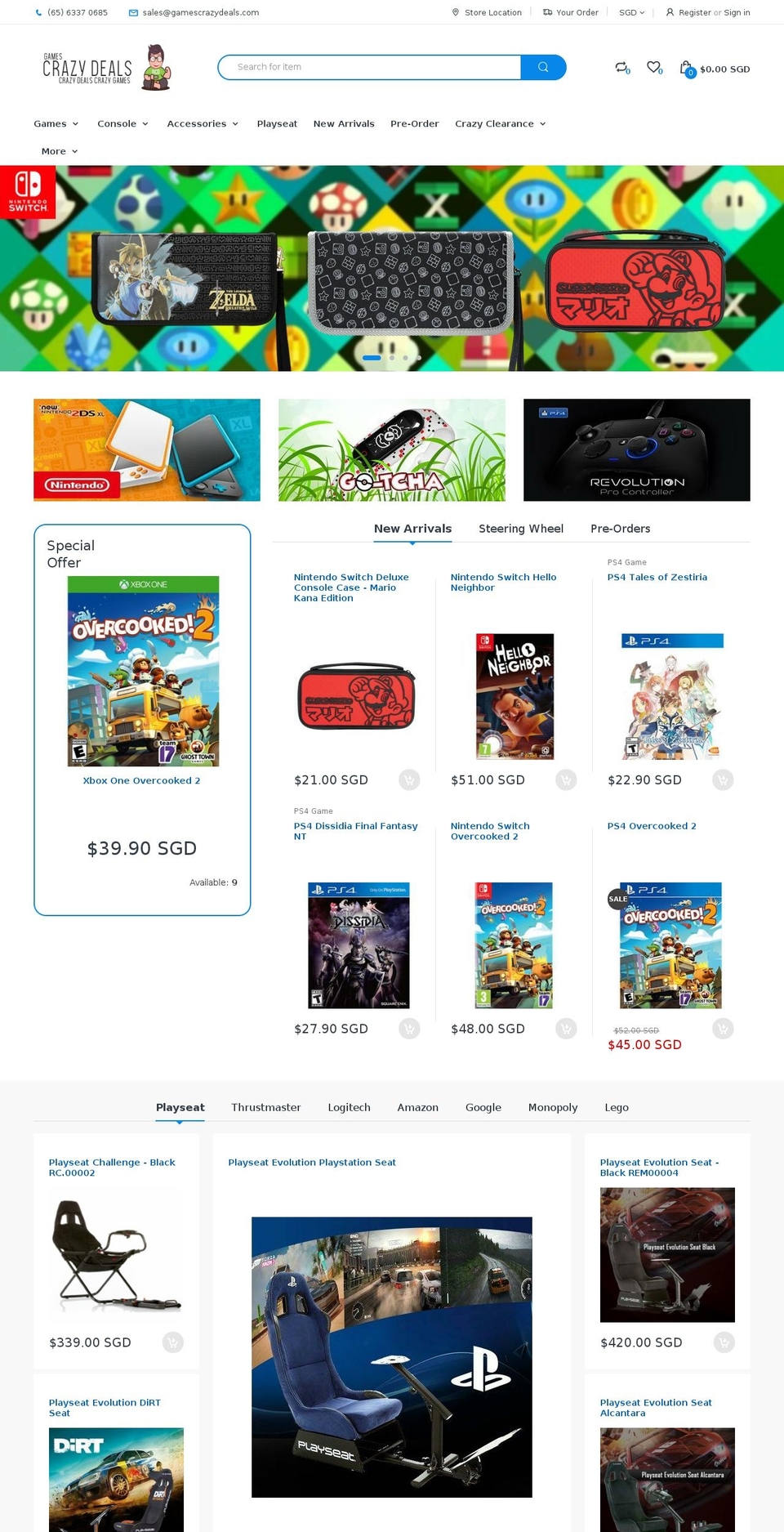 electro-v3-0-home-1 Shopify theme site example gamescrazydeals.com