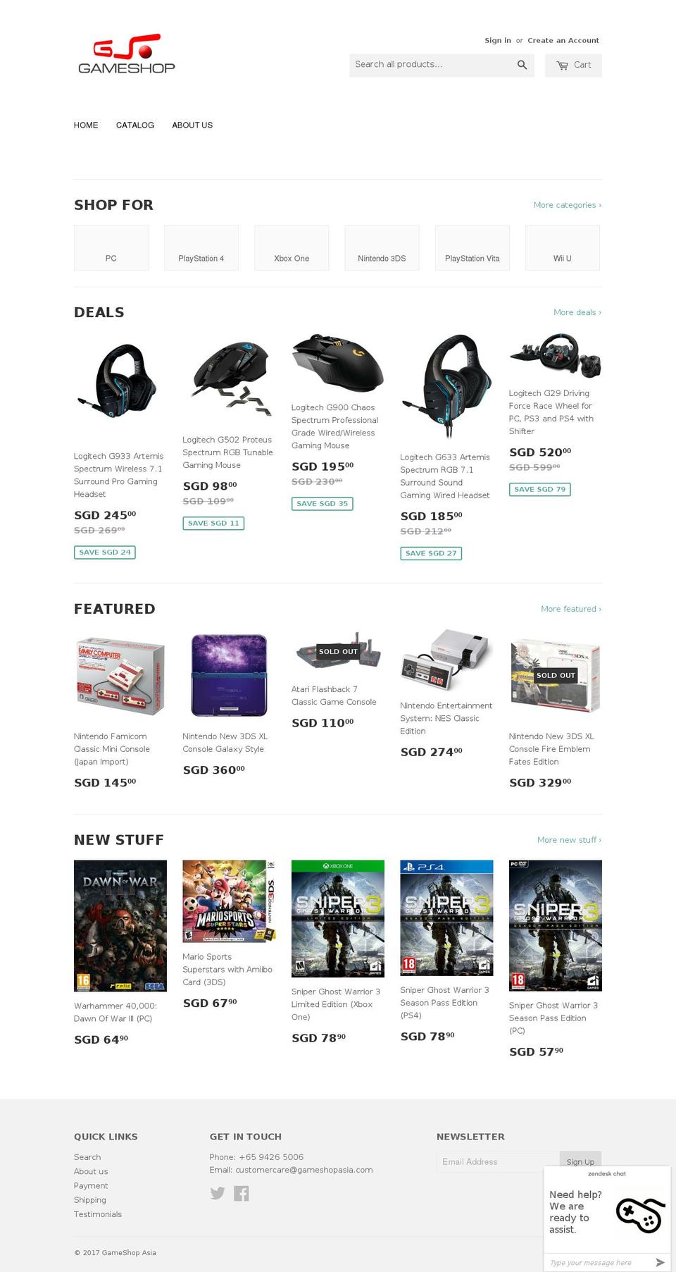gameshopasia.com shopify website screenshot