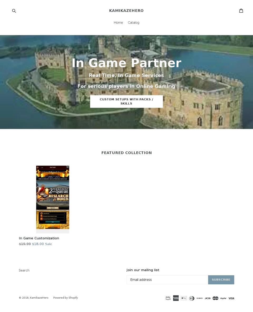 gametarg.com — Shopify storefront screenshot