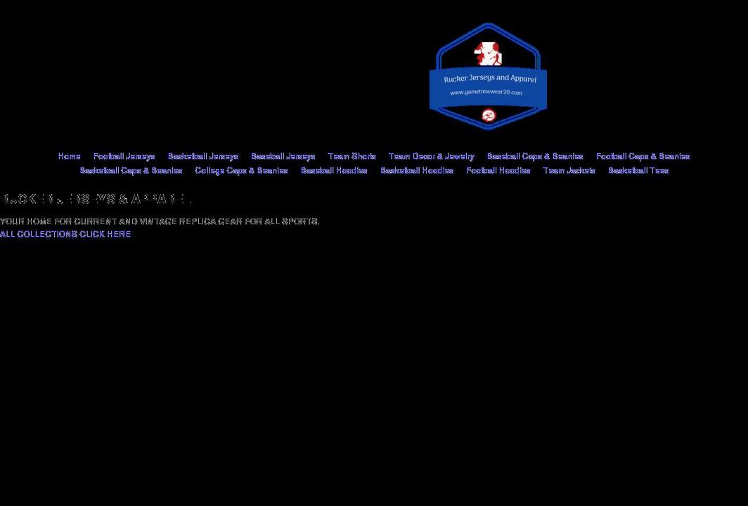 gametimewear20.com shopify website screenshot