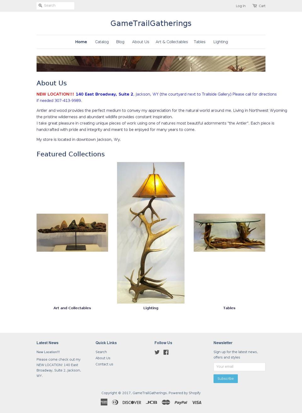gametrailgatherings.com shopify website screenshot
