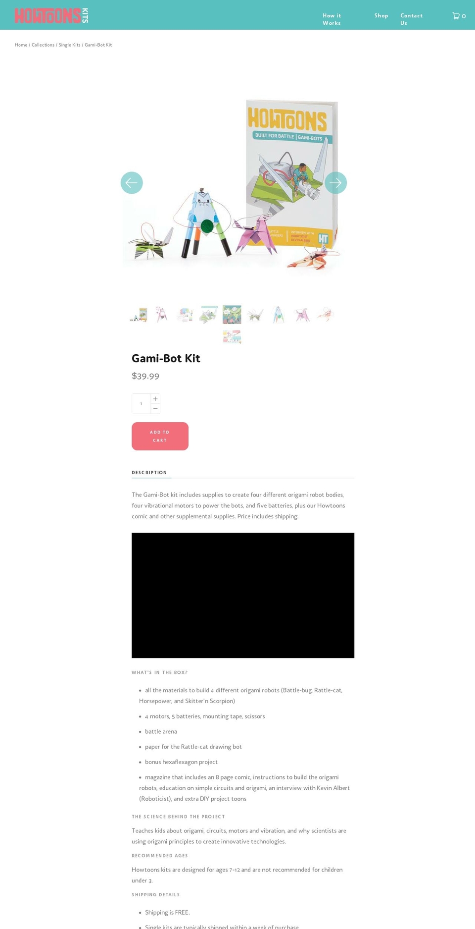 gamibots.com — Shopify storefront screenshot
