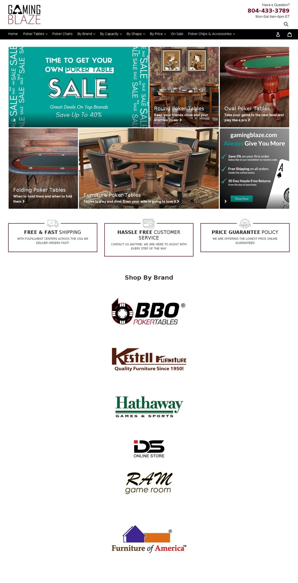 gamingblaze.com — Shopify storefront screenshot