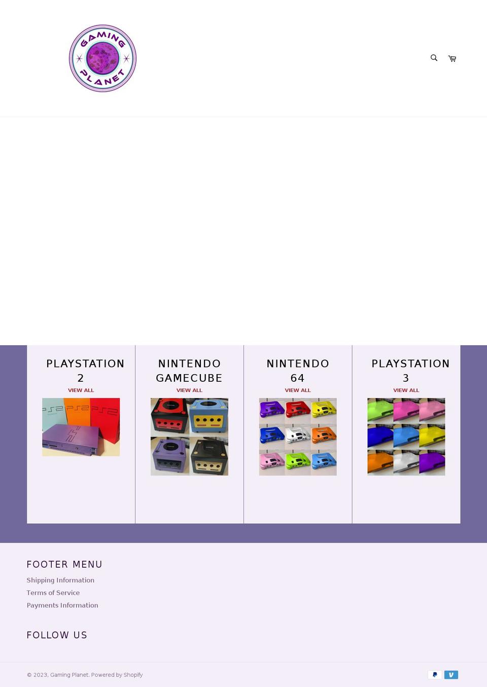 gamingplanet.org shopify website screenshot