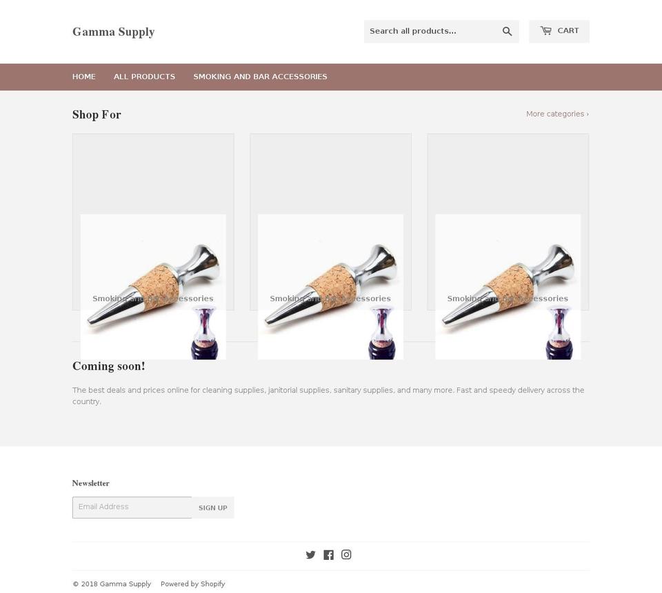 gammasupply.com — Shopify storefront screenshot