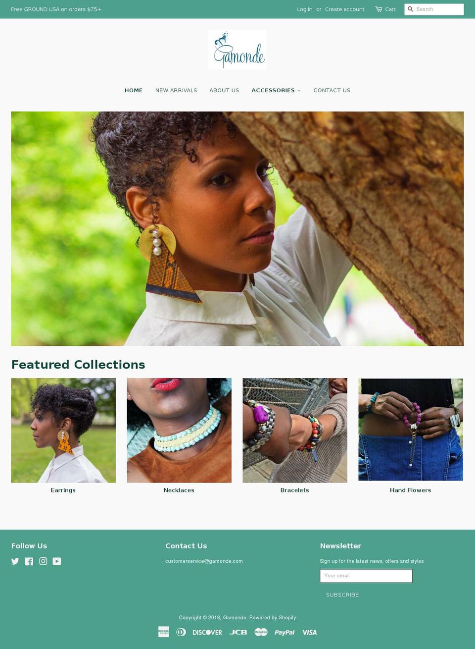 gamonde.com — Shopify storefront screenshot