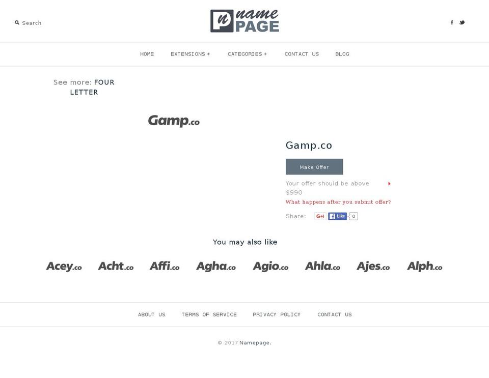 gamp.co shopify website screenshot