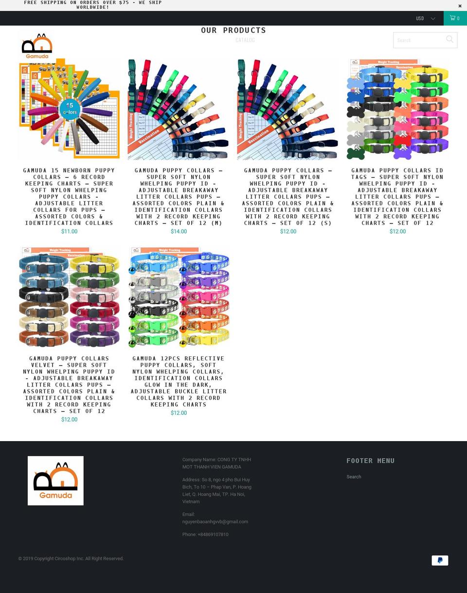 gamudapet.com shopify website screenshot