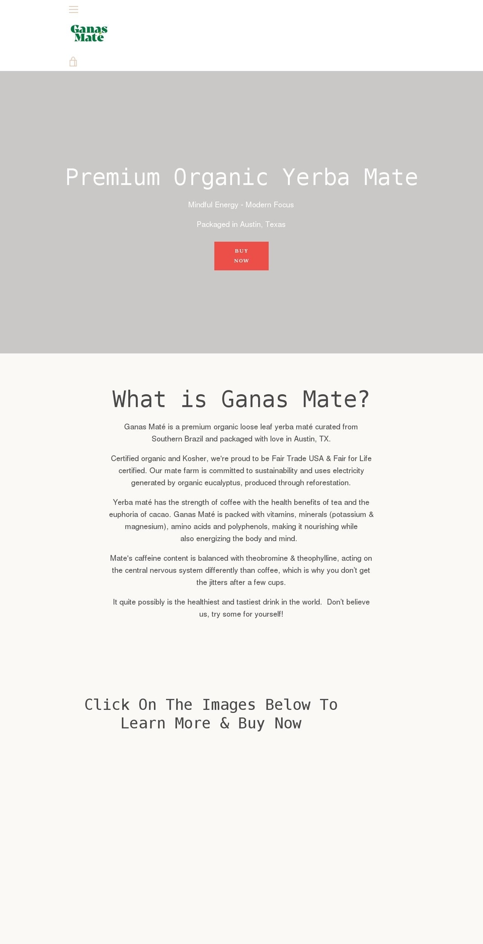 ganasmate.com shopify website screenshot