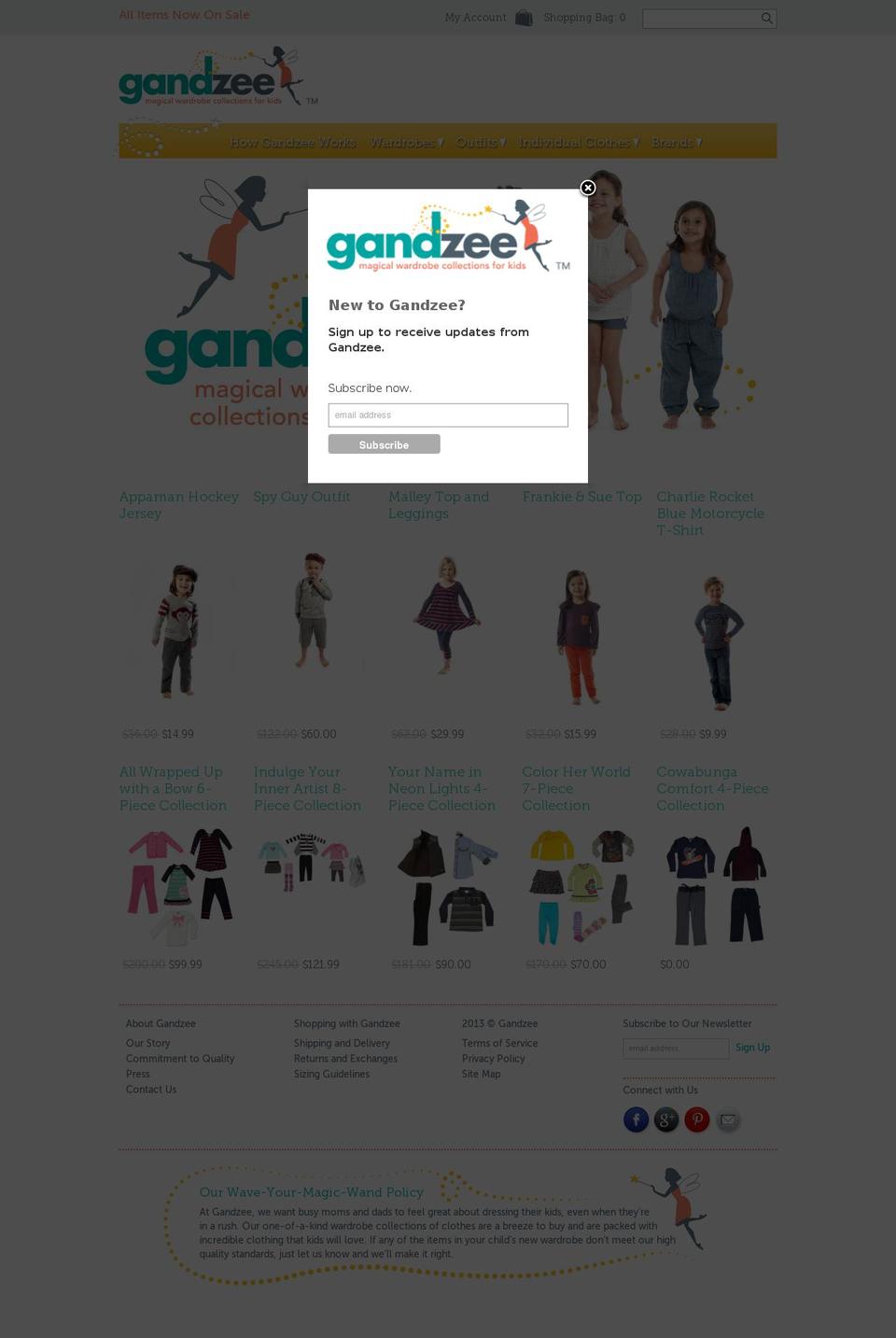 gandzee.com shopify website screenshot
