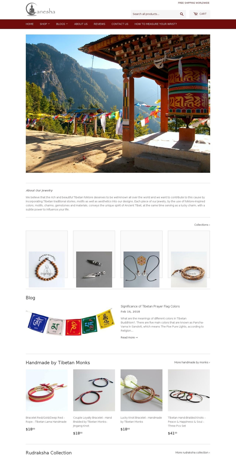 ganesha.life shopify website screenshot