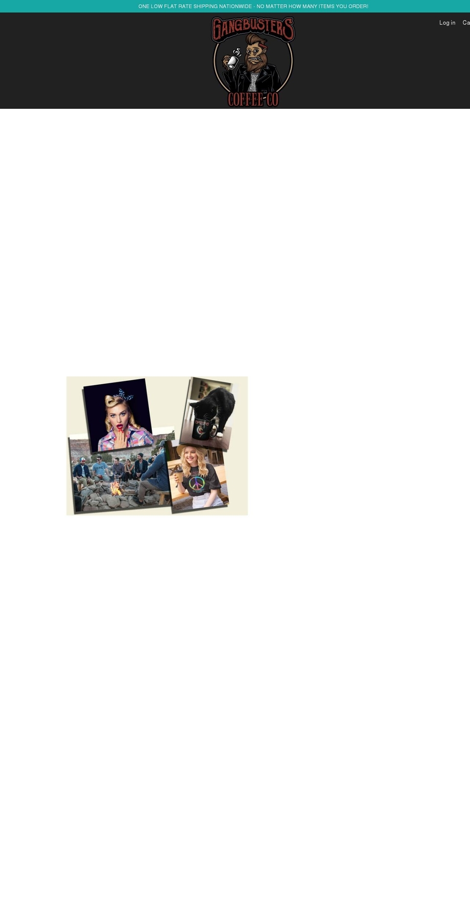 gangbusterscoffee.com shopify website screenshot