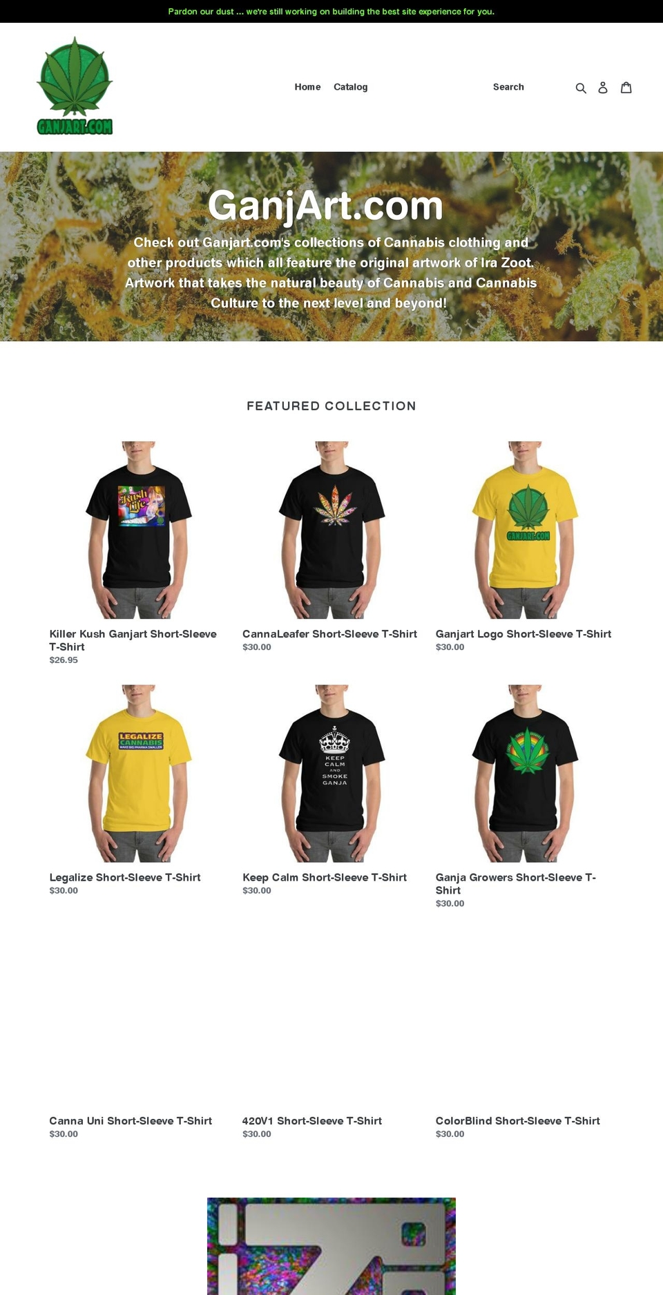 ganjart.com — Shopify storefront screenshot