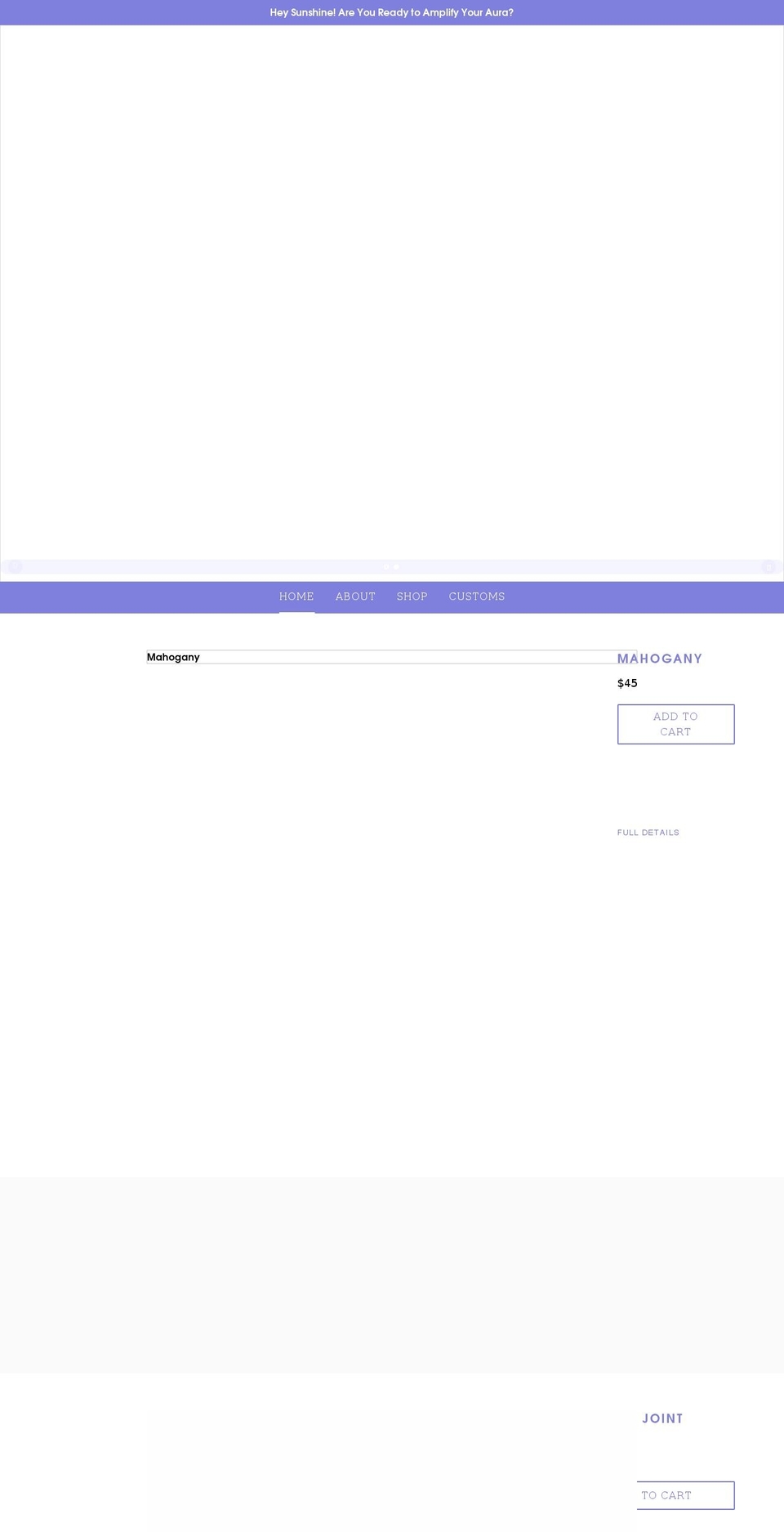 ganjawands.com shopify website screenshot