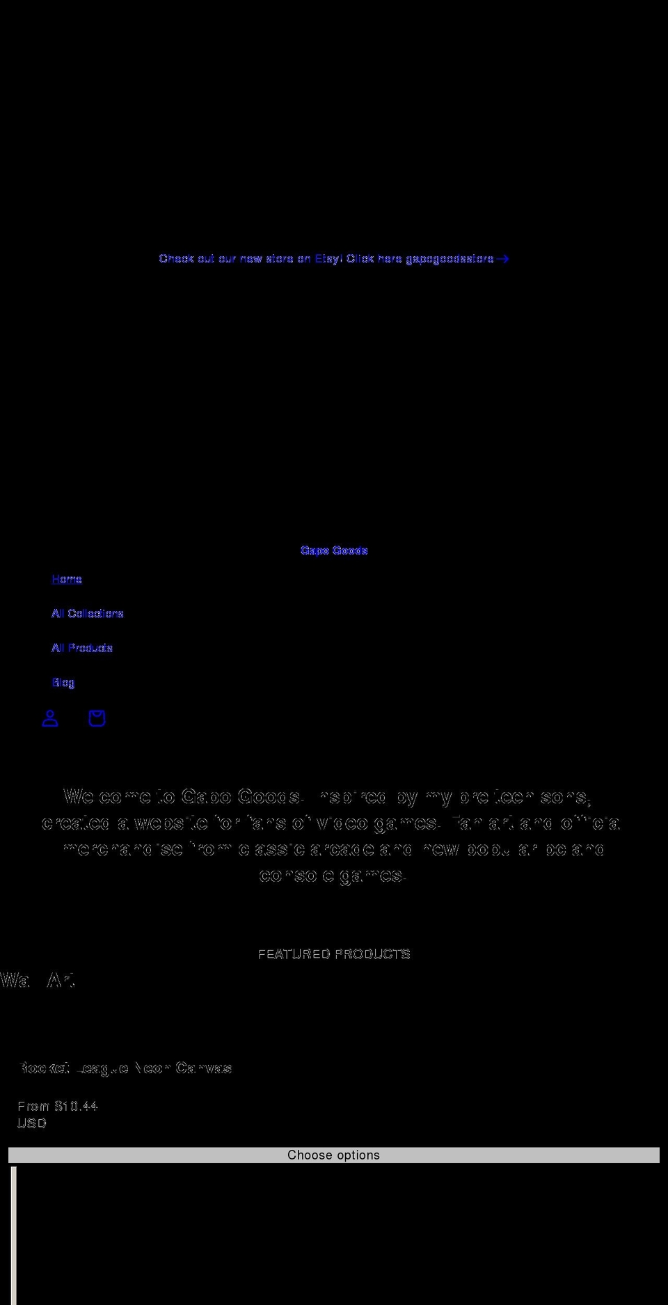 gapogoods.com shopify website screenshot