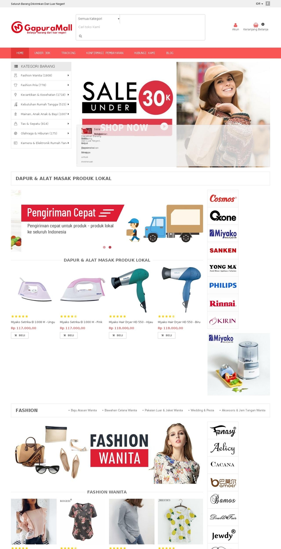 gapuramall.id shopify website screenshot