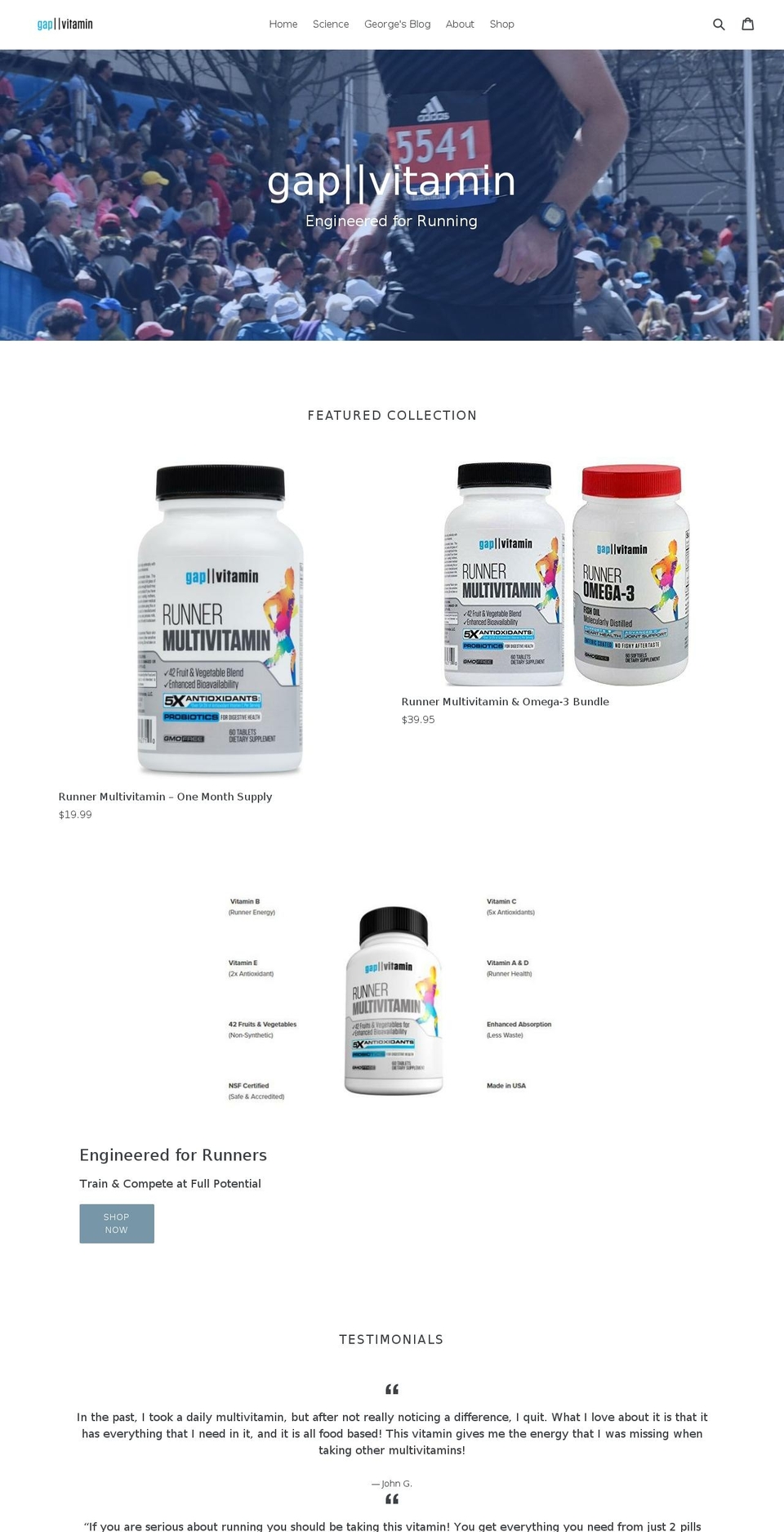 gapvitamin.com — Shopify storefront screenshot
