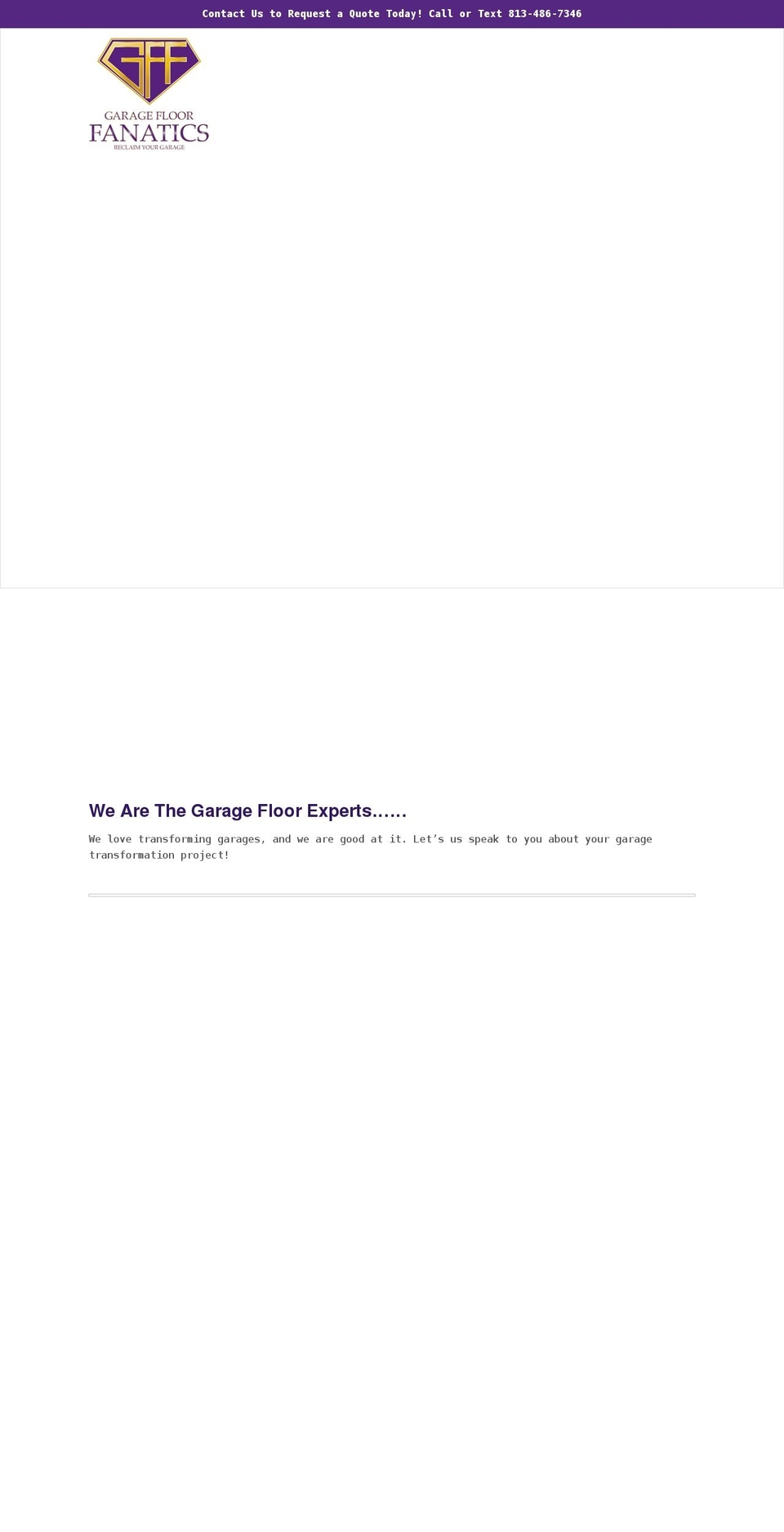 garagefloorfanatics.com shopify website screenshot