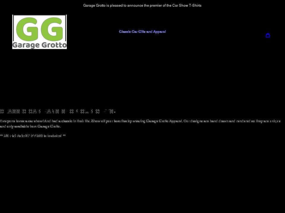 garagegrotto.com shopify website screenshot