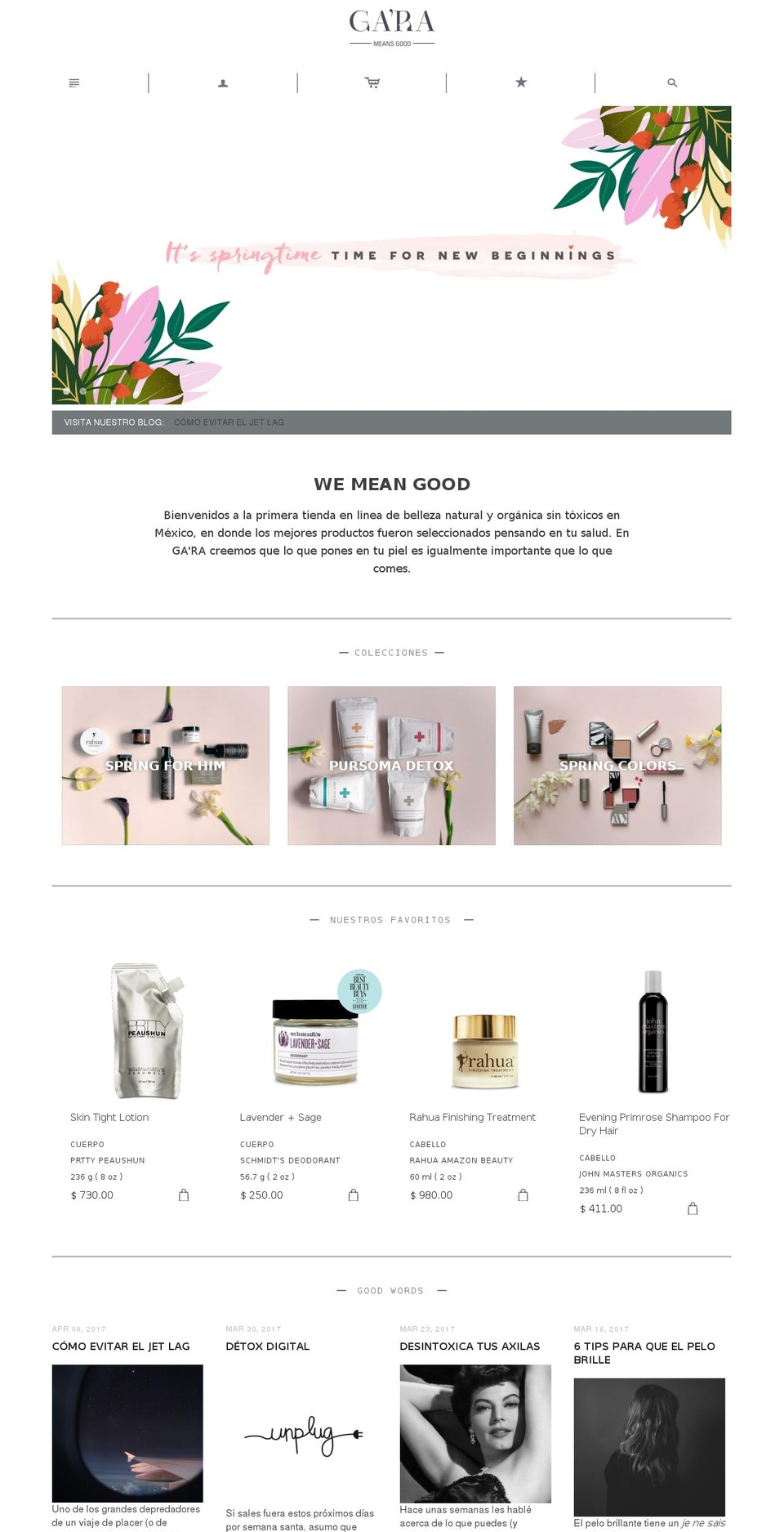 garalab.com shopify website screenshot