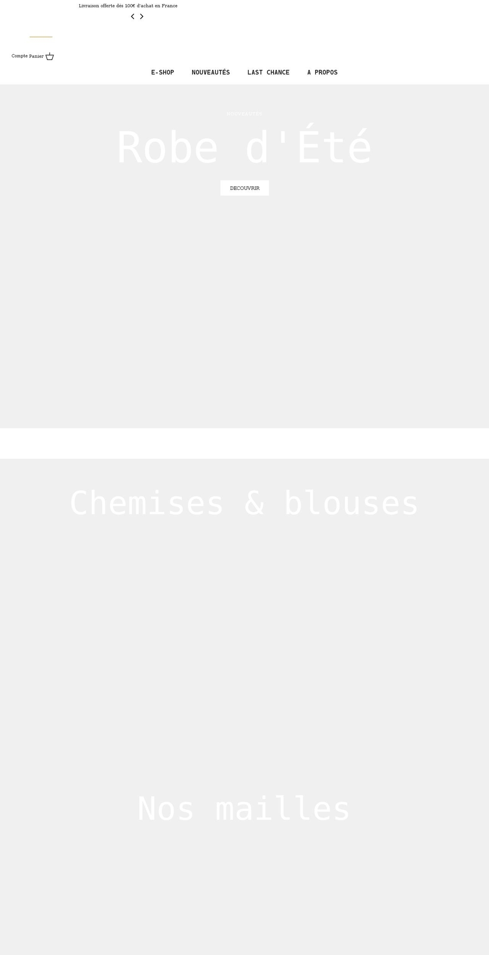 garanceparis.com shopify website screenshot