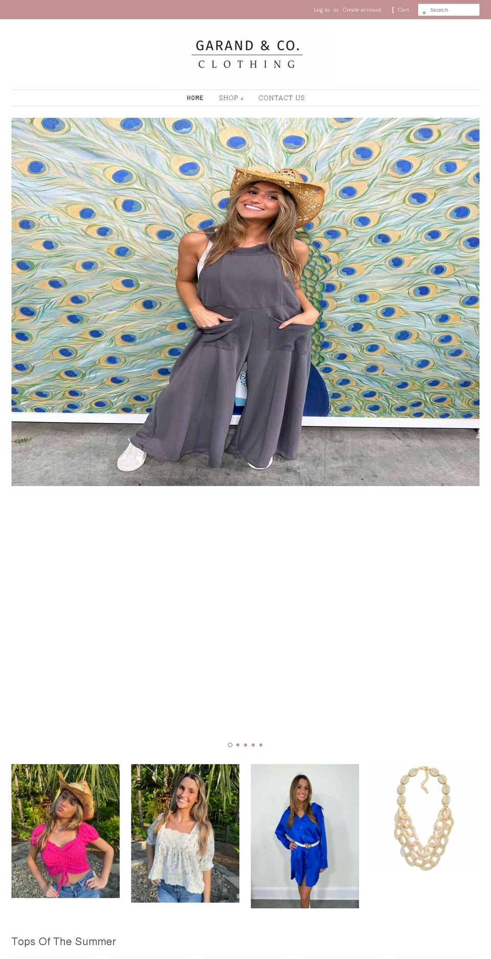 garandclothing.com shopify website screenshot