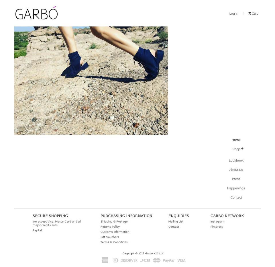 garbonyc.com shopify website screenshot