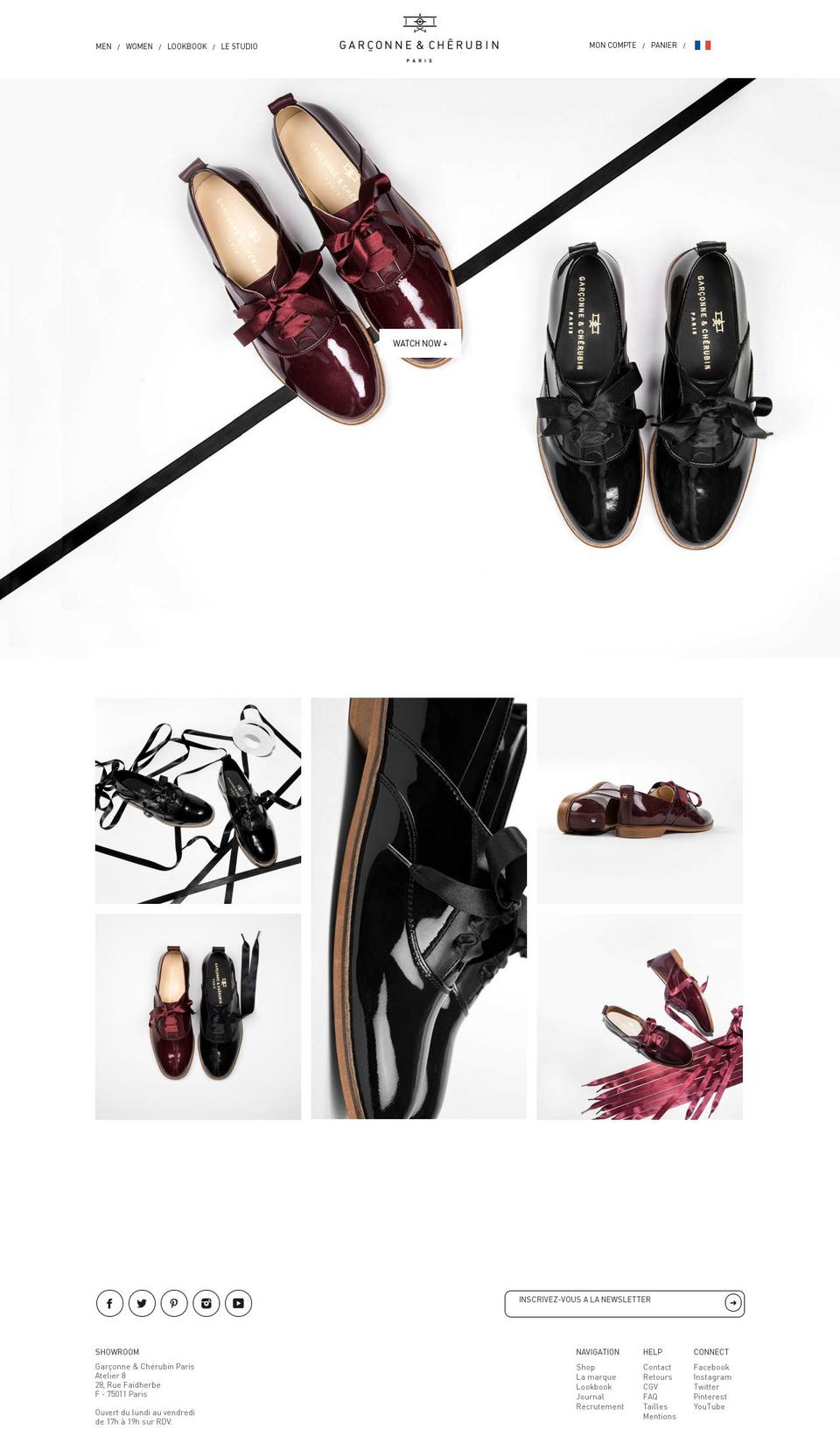 garconne-et-cherubin.com shopify website screenshot