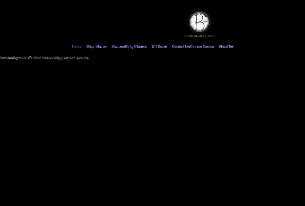 gardblades.com shopify website screenshot